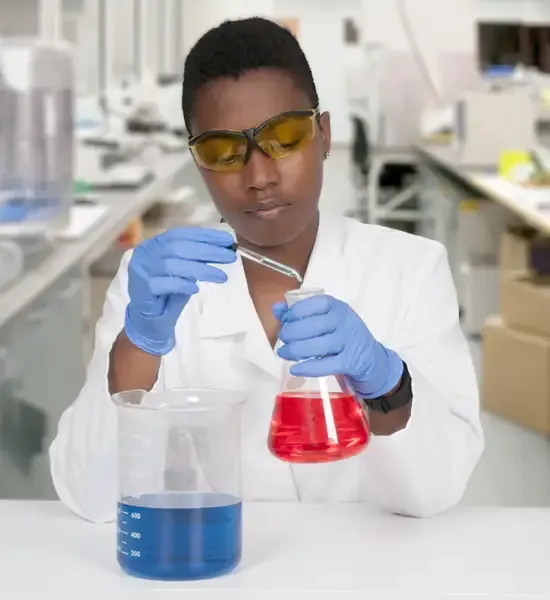 Química faz experimento