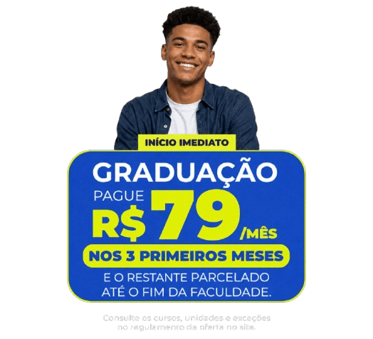 Graduação por R$79/mês nos 3 primeiros meses