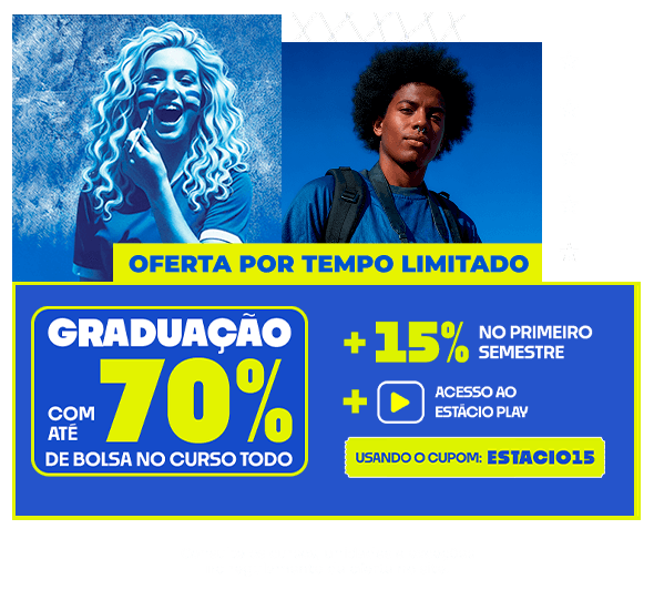 Aniversário Estácio: até 70% de bolsa na graduação