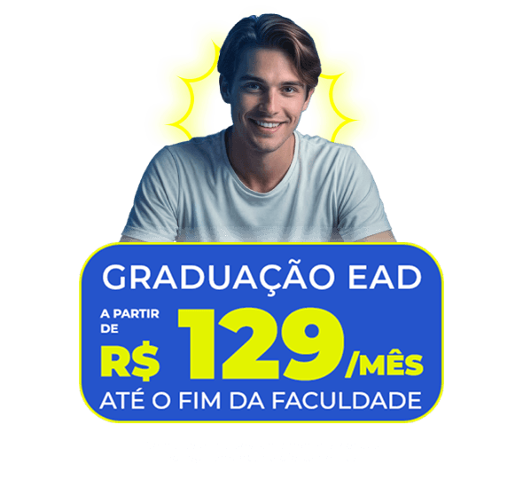 Graduação EAD a partir de R$129 no curso todo
