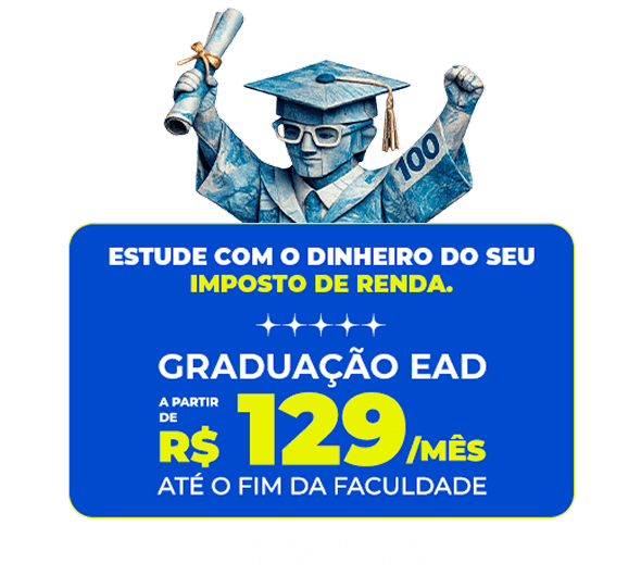Graduação EAD por R$129/mês no 1º semestre