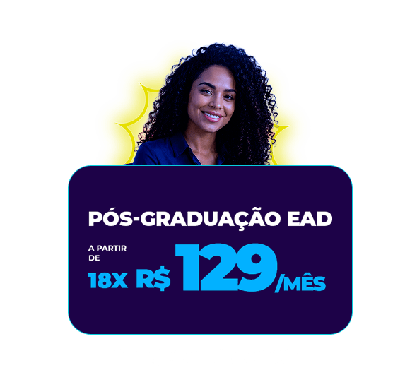 Pós-Graduação EAD a partir de R$ 129/mês