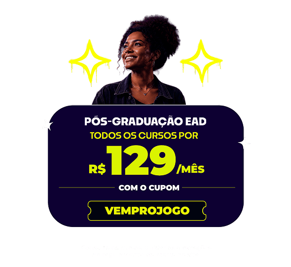 Pós-Graduação EAD com todos os cursos por R$129/mês