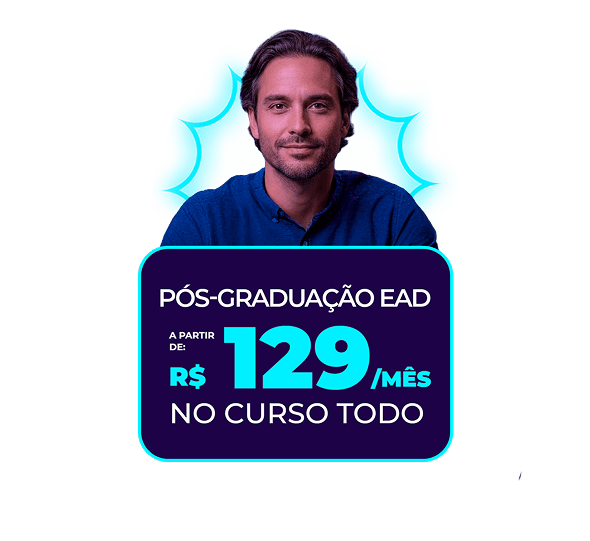 Pós-Graduação EAD a partir de 18x de R$129/mês