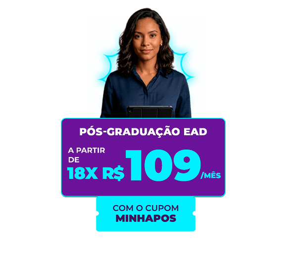 Pós-Graduação EAD a partir de 18x de R$109/mês
