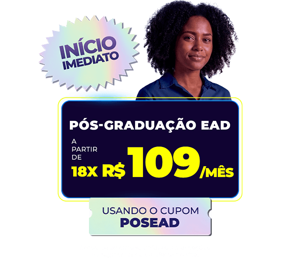 Início Imediato: Pós EAD a partir de R$109/mês