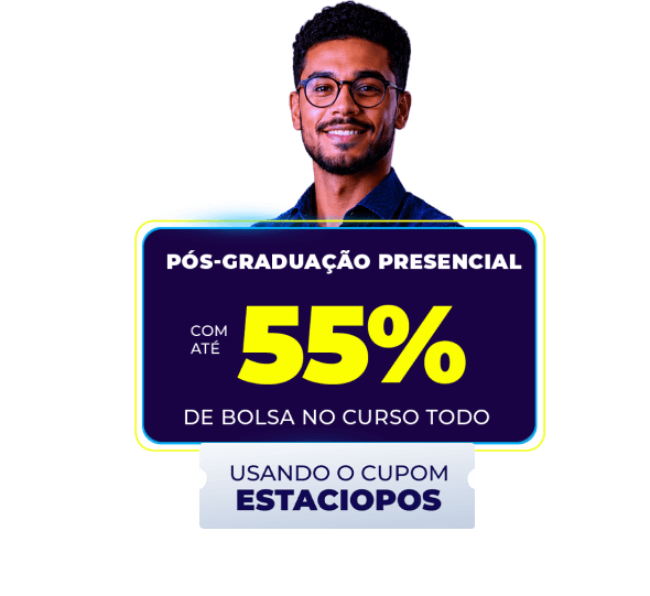 Até 55% OFF na Pós Presencial
