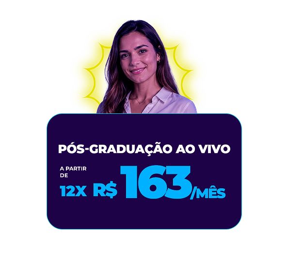 Pós-Graduação Ao Vivo a partir de R$163/mês