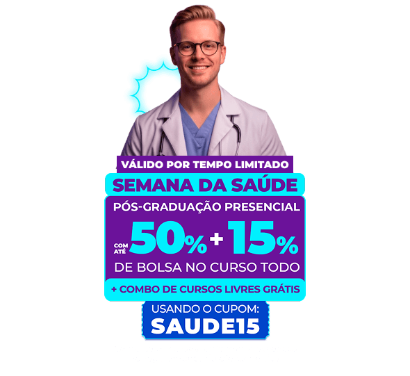 Futuro na Saúde: Pós Presencial até 50% + 15% de bolsa
