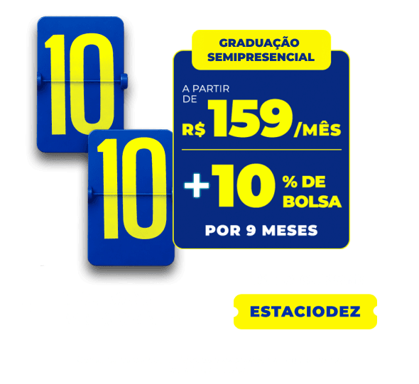 Graduação Semipresencial a partir de R$159/mês