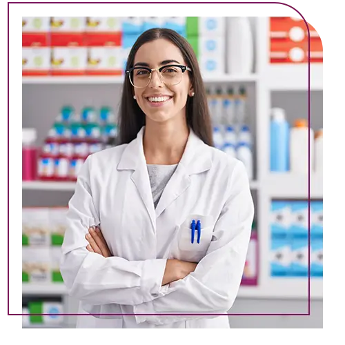 farmaceutica sorrindo